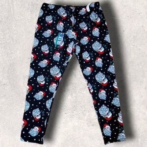 NOBO SANTA FACE BLACK LEGGING CAPRIS, NEW!